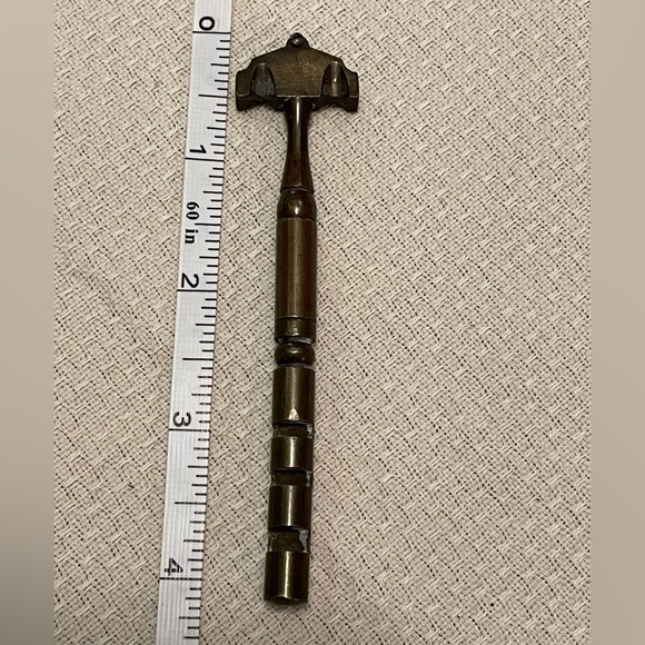 Antique / Vintage Solid Brass Slotted Glass Cutter - Picture 1 of 4